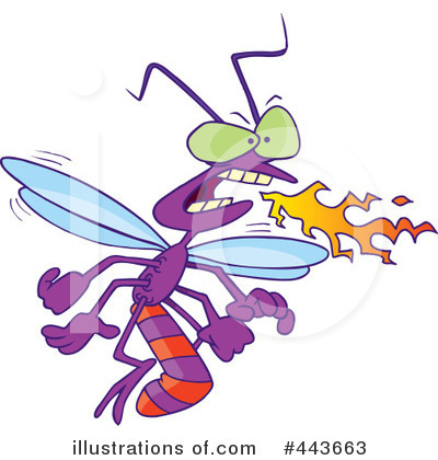 Royalty-Free (RF) Dragonfly Clipart Illustration by toonaday - Stock Sample #443663
