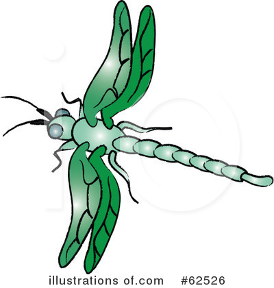 Royalty-Free (RF) Dragonfly Clipart Illustration by Pams Clipart - Stock Sample #62526
