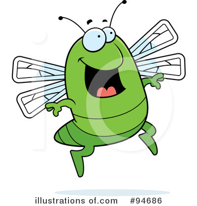 Royalty-Free (RF) Dragonfly Clipart Illustration by Cory Thoman - Stock Sample #94686