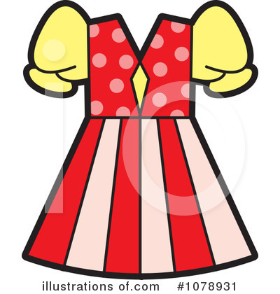 Royalty-Free (RF) Dress Clipart Illustration by Lal Perera - Stock Sample #1078931