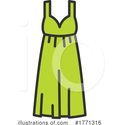Dress Clipart #1771316 by Vector Tradition SM