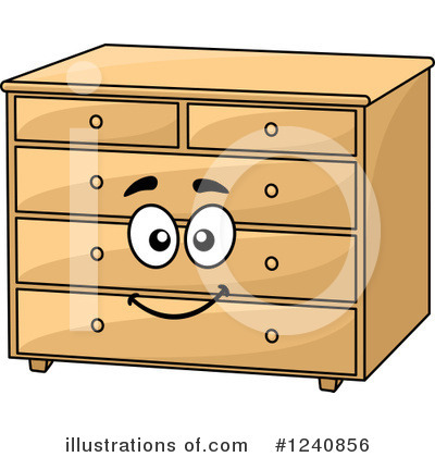 Royalty-Free (RF) Dresser Clipart Illustration by Vector Tradition SM - Stock Sample #1240856