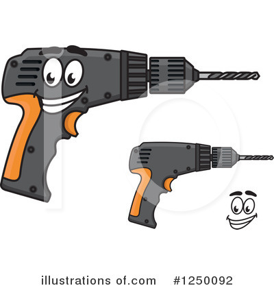 Royalty-Free (RF) Drill Clipart Illustration by Vector Tradition SM - Stock Sample #1250092