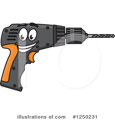 Royalty-Free (RF) Drill Clipart Illustration by Vector Tradition SM - Stock Sample #1250231
