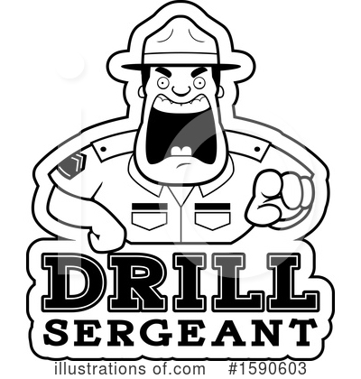 Royalty-Free (RF) Drill Sergeant Clipart Illustration by Cory Thoman - Stock Sample #1590603
