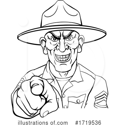 Drill Sergeant Clipart #1719536 by AtStockIllustration