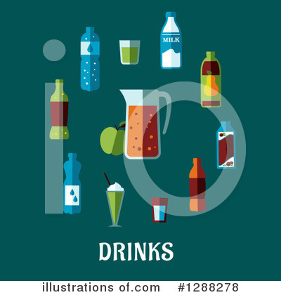 Water Bottle Clipart #1288278 by Vector Tradition SM
