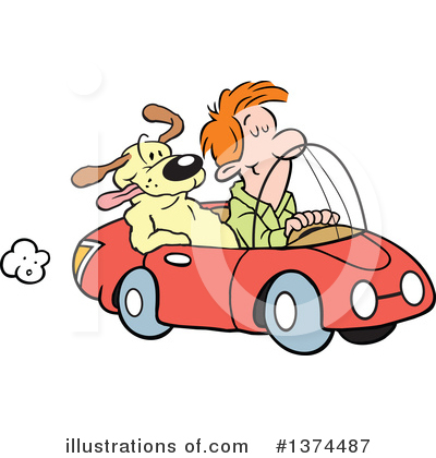 Driving Clipart #1374487 by Johnny Sajem
