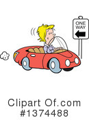 Driving Clipart #1374488 by Johnny Sajem