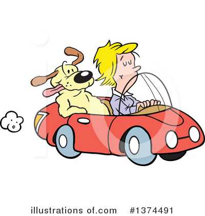 Driving Clipart #1374491 by Johnny Sajem