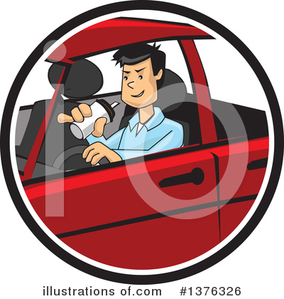 Driving Clipart #1376326 by David Rey