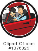 Driving Clipart #1376329 by David Rey