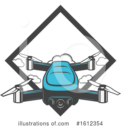 Drone Clipart #1612354 by Vector Tradition SM