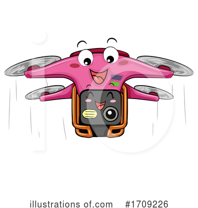 Drone Clipart #1709226 - Illustration by BNP Design Studio