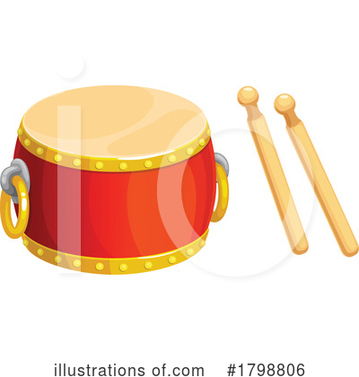 Royalty-Free (RF) Drum Clipart Illustration by Vector Tradition SM - Stock Sample #1798806