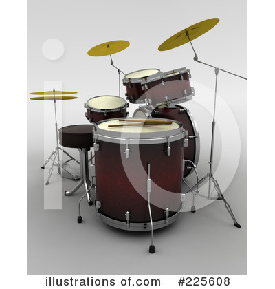 Royalty-Free (RF) Drum Clipart Illustration by KJ Pargeter - Stock Sample #225608
