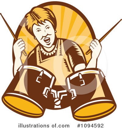 Royalty-Free (RF) Drummer Clipart Illustration by patrimonio - Stock Sample #1094592