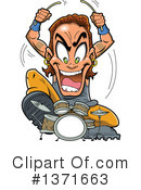 Drummer Clipart #1371663 by Clip Art Mascots