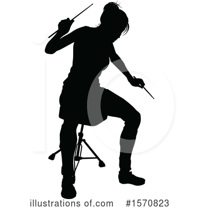 Royalty-Free (RF) Drummer Clipart Illustration by AtStockIllustration - Stock Sample #1570823