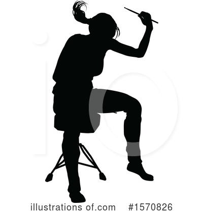 Drummer Clipart #1570826 by AtStockIllustration