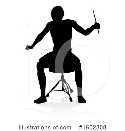 Royalty-Free (RF) Drummer Clipart Illustration by AtStockIllustration - Stock Sample #1602308