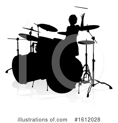 Royalty-Free (RF) Drummer Clipart Illustration by AtStockIllustration - Stock Sample #1612028
