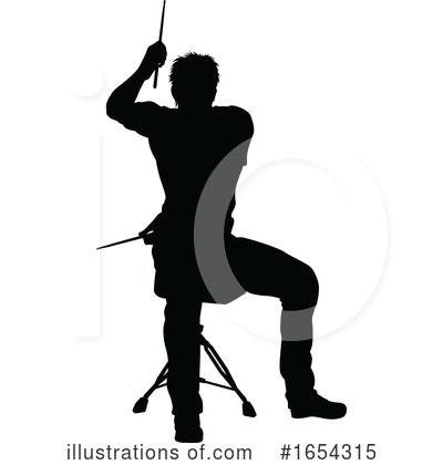 Royalty-Free (RF) Drummer Clipart Illustration by AtStockIllustration - Stock Sample #1654315