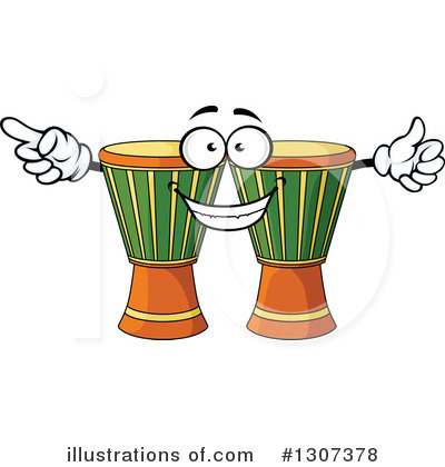 Royalty-Free (RF) Drums Clipart Illustration by Vector Tradition SM - Stock Sample #1307378