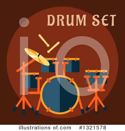 Royalty-Free (RF) Drums Clipart Illustration by Vector Tradition SM - Stock Sample #1321578