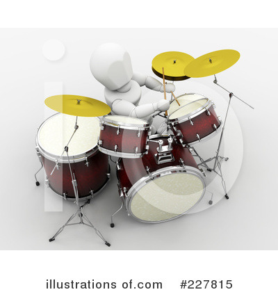 Royalty-Free (RF) Drums Clipart Illustration by KJ Pargeter - Stock Sample #227815