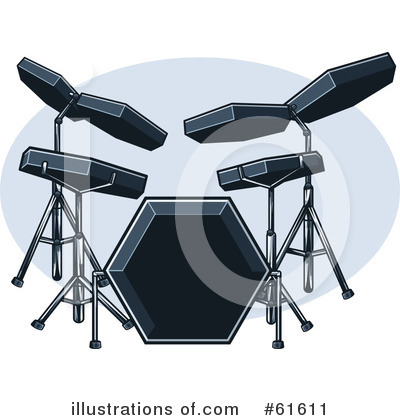 Royalty-Free (RF) Drums Clipart Illustration by r formidable - Stock Sample #61611