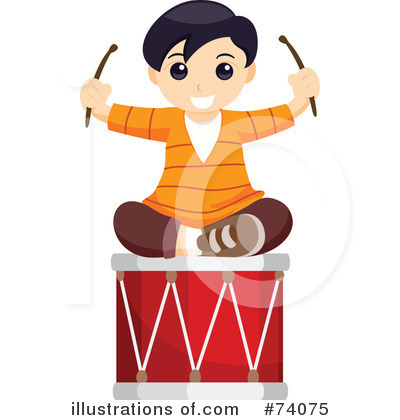 Royalty-Free (RF) Drums Clipart Illustration by BNP Design Studio - Stock Sample #74075