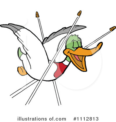 Royalty-Free (RF) Duck Clipart Illustration by LaffToon - Stock Sample #1112813