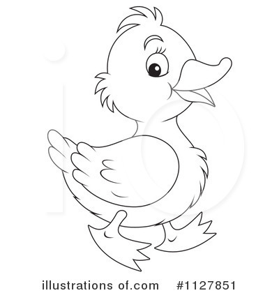 Royalty-Free (RF) Duck Clipart Illustration by Alex Bannykh - Stock Sample #1127851