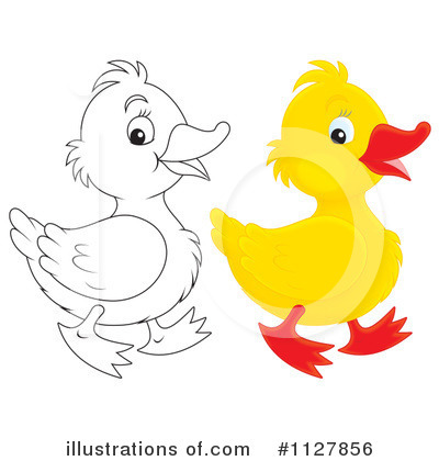 Royalty-Free (RF) Duck Clipart Illustration by Alex Bannykh - Stock Sample #1127856