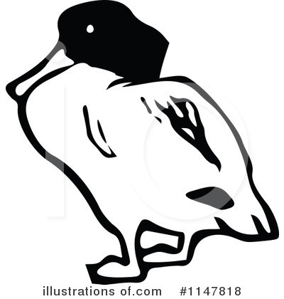 Royalty-Free (RF) Duck Clipart Illustration by Prawny Vintage - Stock Sample #1147818