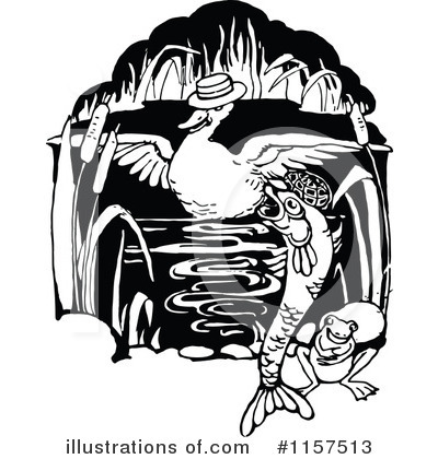 Ducks Clipart #1157513 by Prawny Vintage