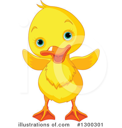 Royalty-Free (RF) Duck Clipart Illustration by Pushkin - Stock Sample #1300301