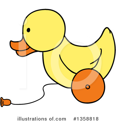 Royalty-Free (RF) Duck Clipart Illustration by LaffToon - Stock Sample #1358818