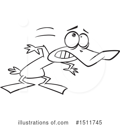 Royalty-Free (RF) Duck Clipart Illustration by toonaday - Stock Sample #1511745