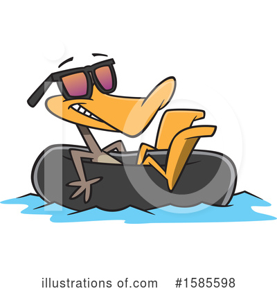 Royalty-Free (RF) Duck Clipart Illustration by toonaday - Stock Sample #1585598