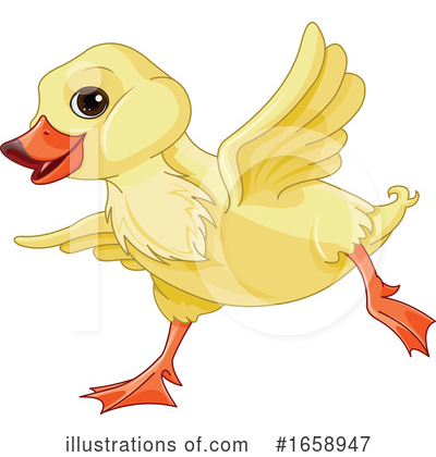 Royalty-Free (RF) Duck Clipart Illustration by Pushkin - Stock Sample #1658947