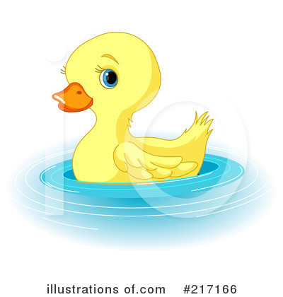 Royalty-Free (RF) Duck Clipart Illustration by Pushkin - Stock Sample #217166