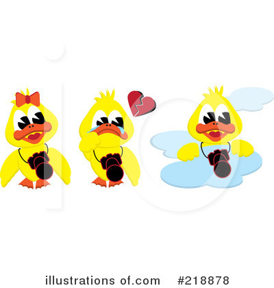 Royalty-Free (RF) Duck Clipart Illustration by kaycee - Stock Sample #218878