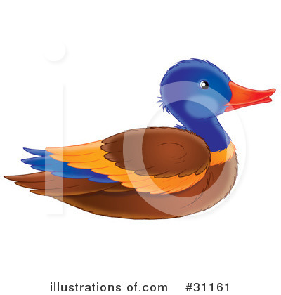 Royalty-Free (RF) Duck Clipart Illustration by Alex Bannykh - Stock Sample #31161