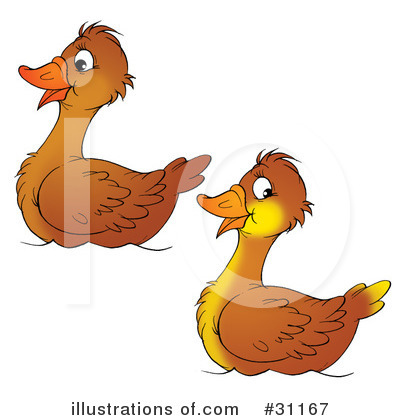 Royalty-Free (RF) Duck Clipart Illustration by Alex Bannykh - Stock Sample #31167