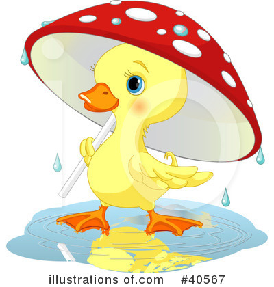 Royalty-Free (RF) Duck Clipart Illustration by Pushkin - Stock Sample #40567