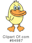 Duck Clipart #64987 by Dennis Holmes Designs