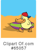 Duck Clipart #65057 by Dennis Holmes Designs