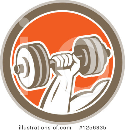 Weightlifter Clipart #1256835 by patrimonio